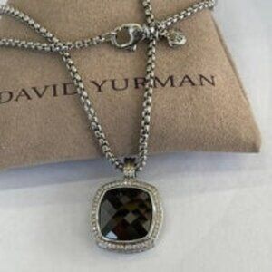 David Yurman Classic Black Brick Pendant Necklace